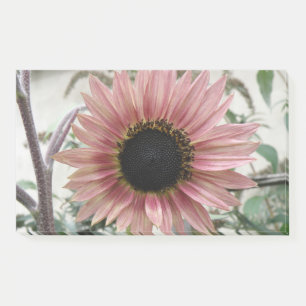 Pale Pink Sunflower Post-it Notes