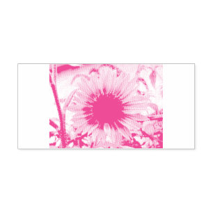Pale Pink Sunflower Self-inking Stamp