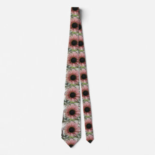 Pale Pink Sunflower Tie