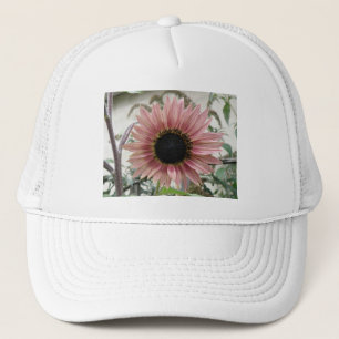 Pale Pink Sunflower Trucker Hat