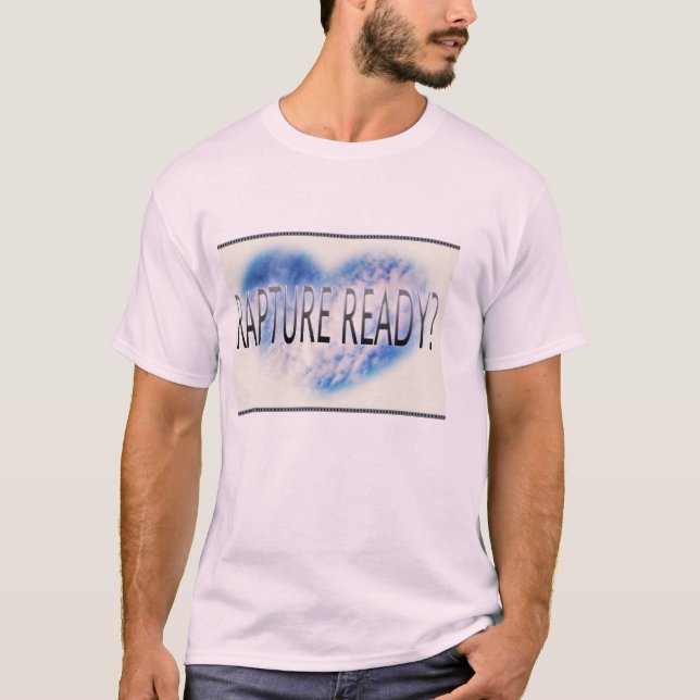 pale pink t shirt with rapture writing (Front)