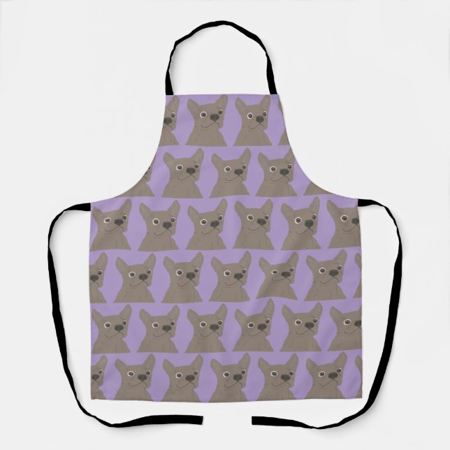 Pale Purple Dog Apron (Front)