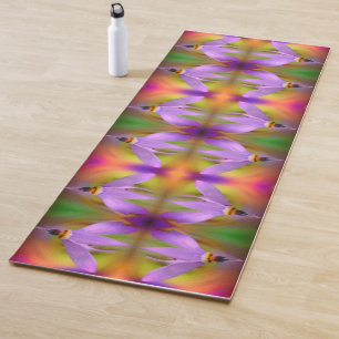 Pale Purple Flower Close Up Abstract Yoga Mat