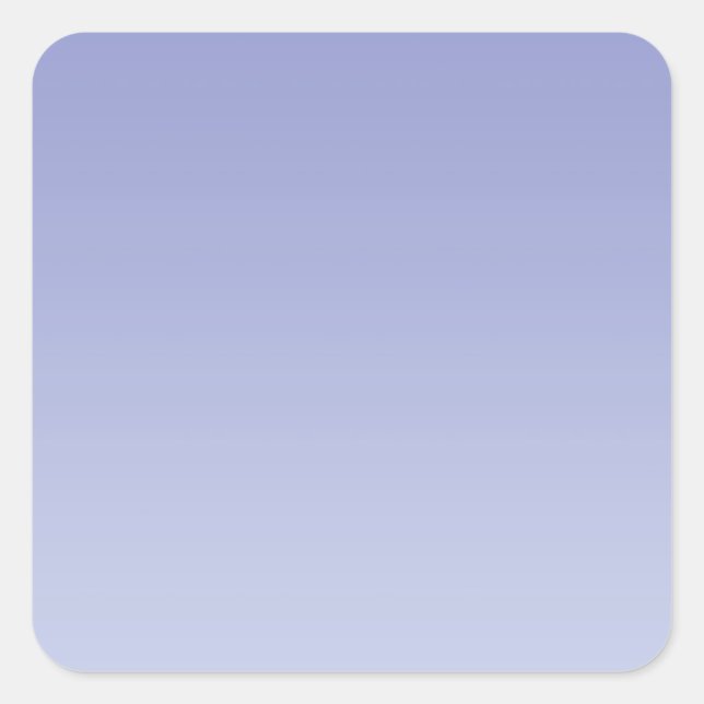 Pale Purple Ombre Square Sticker (Front)