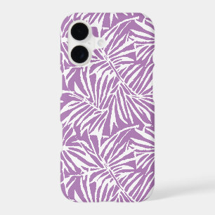 Pale Purple Tropical Leaf Repeating Pattern