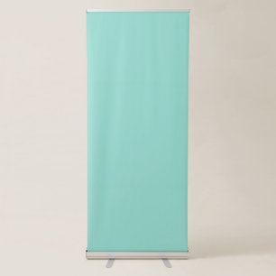 Pale Robin Egg Blue Solid Colour Retractable Banner
