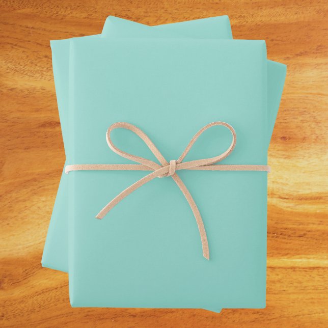 Pale Robin Egg Blue Solid Colour Wrapping Paper Sheet (Creator Uploaded)