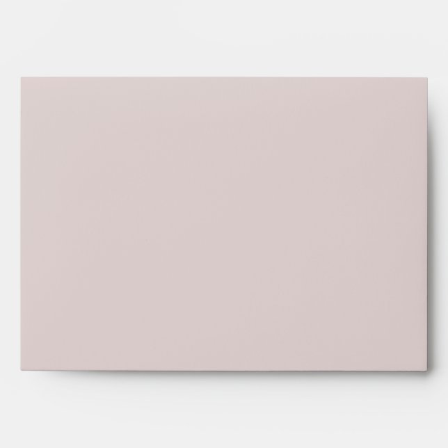 Pale Rose and Black Announcement Envelope (Front)