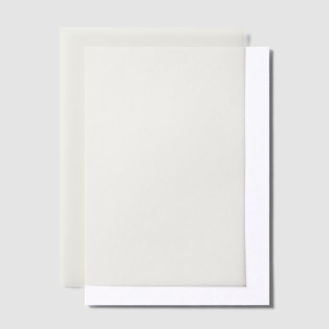 Pale Sage Green Solid Colour Wedding Liner Vellum Invitations (Creator Uploaded)