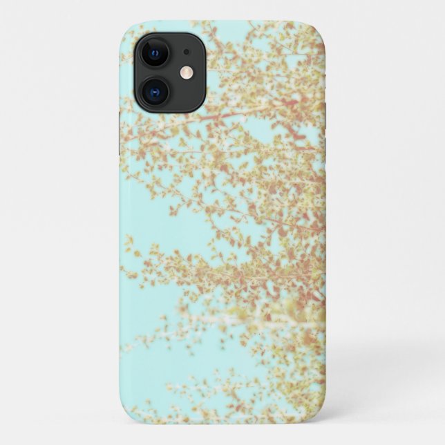 Pale Saltbush Leaves iPhone 11 Case (Back)