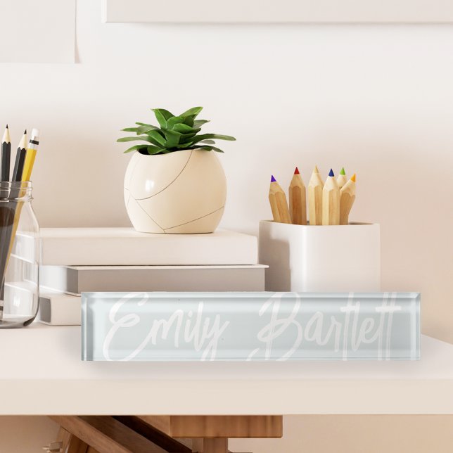 Pale Sea Oversized Handwritten Script Nameplate (Creator Uploaded)
