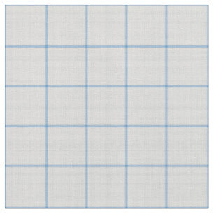 Pale Sky Blue Large Gingham Plaid Fabric