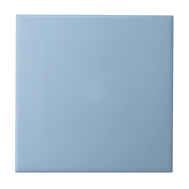Pale Sky Blue Solid Colour Print Tile (Front)