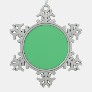pale snowflake pewter christmas ornament