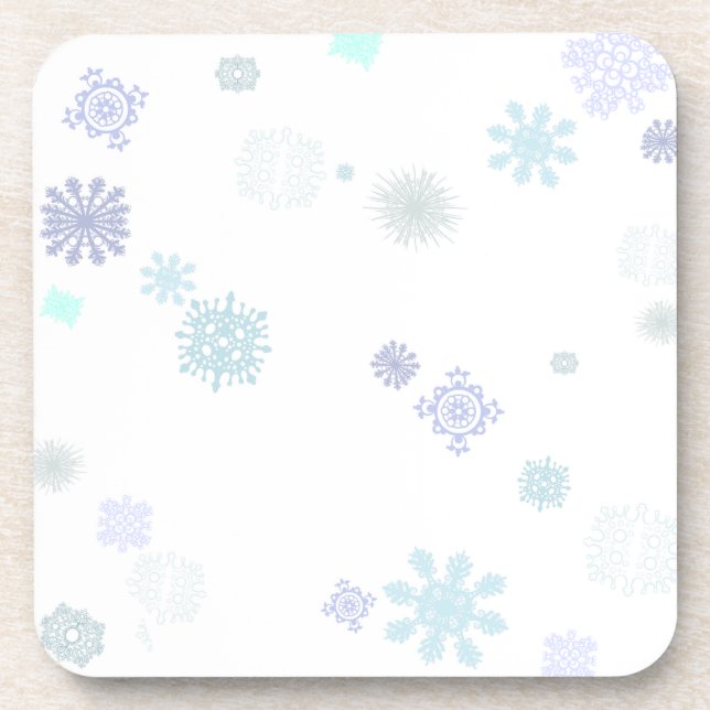 Pale Snowflakes Coaster (Front)