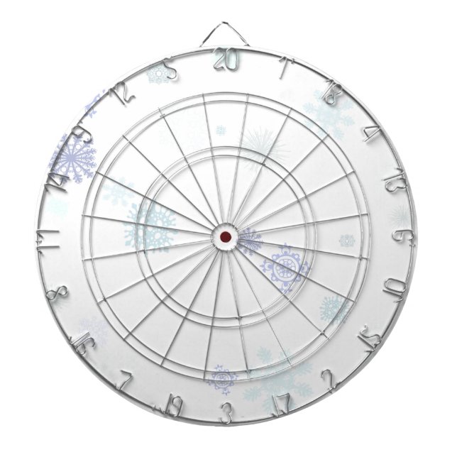 Pale Snowflakes Dartboard (Front)