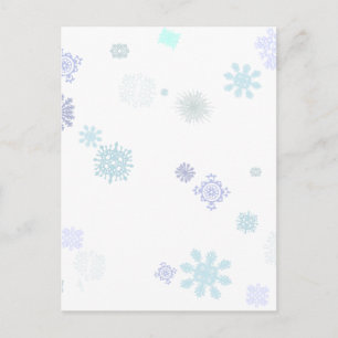 Pale Snowflakes Postcard