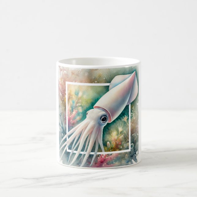 Pale Squid 310724AREF105 - Watercolor Coffee Mug (Center)