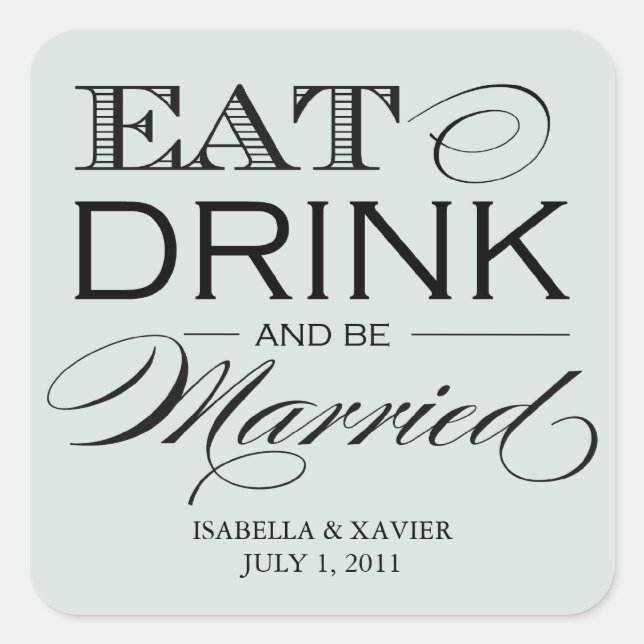 Pale Stone Eat, Drink | Stickers (Front)