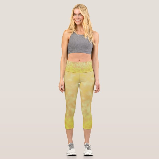 Pale Sun Murmur Capri Leggings (Front)