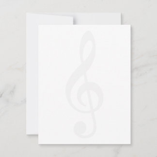 Pale Treble Clef