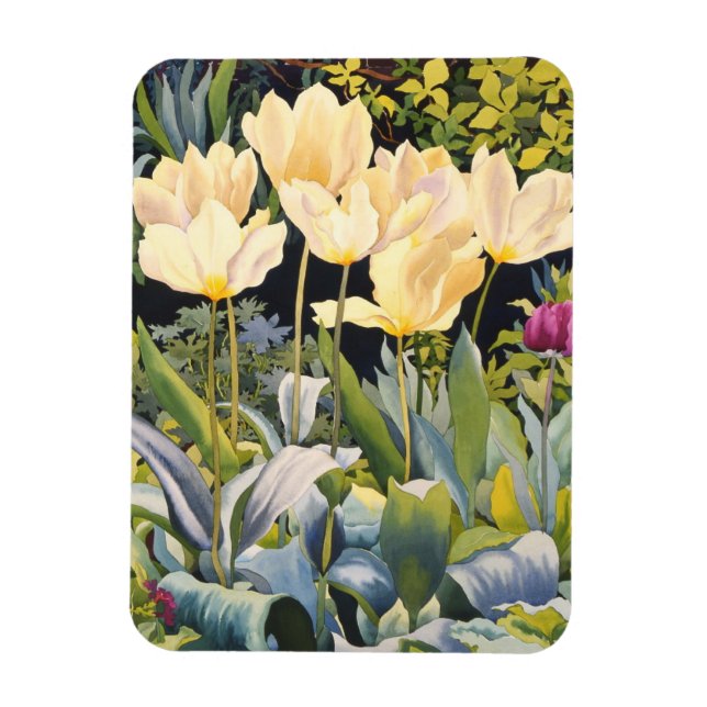 Pale Tulips Magnet (Vertical)