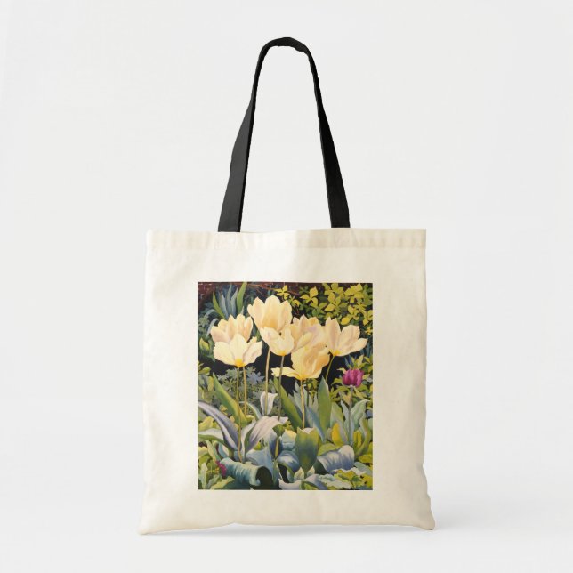 Pale Tulips Tote Bag (Front)