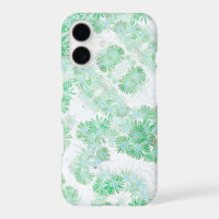 Pale Turquoise Pastel Wild Flowers iPhone 11 Case