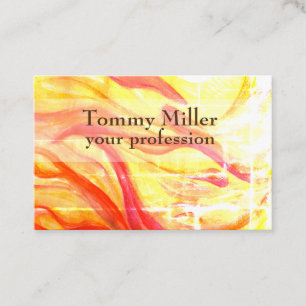 Pale Watercolor Trendy Professional Business Card