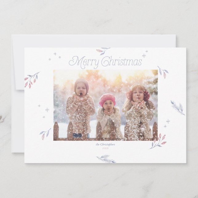 Pale Winter Berries Christmas Holiday (Front)