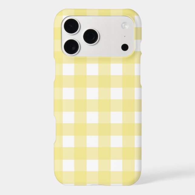 Pale yellow and white gingham (Back)