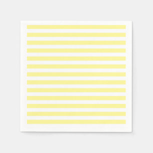Pale Yellow and White Stripes Napkin