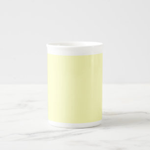 Pale Yellow Bone China Mug