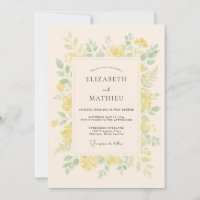 Pale Yellow Breezy Spring Wedding