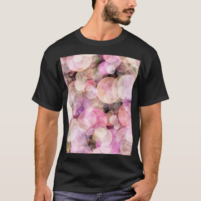 Pale Yellow Bubbles: Elegant Decor T-Shirt (Front)