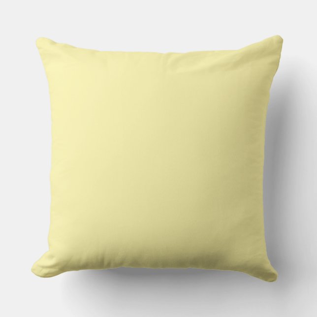 Pale Yellow Decorative Cushion (Front)