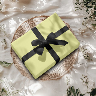 Pale Yellow Solid Colour   Classic   Elegant Wrapping Paper