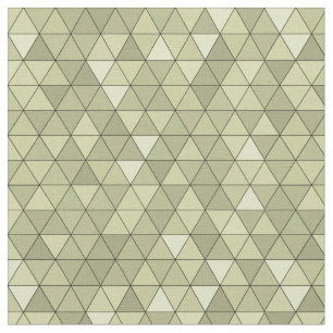 Pale yellow triangles Geometric craft Fabric