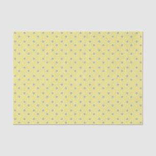Pale Yellow with Grey Polka Dots Tissue Paper