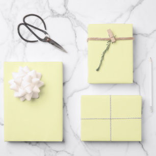 Pale Yellow  Wrapping Paper Sheet