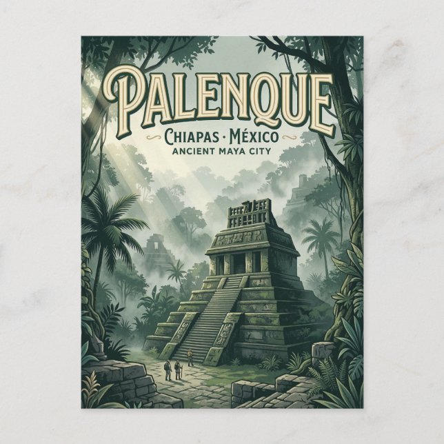 Palenque Ruins Postcard (Front)
