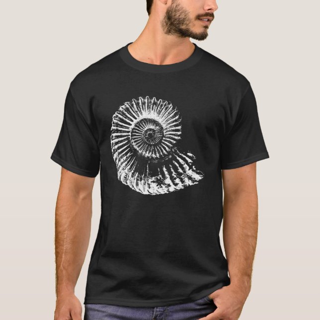 Palentologists Ammonite Fossil T-Shirt (Front)