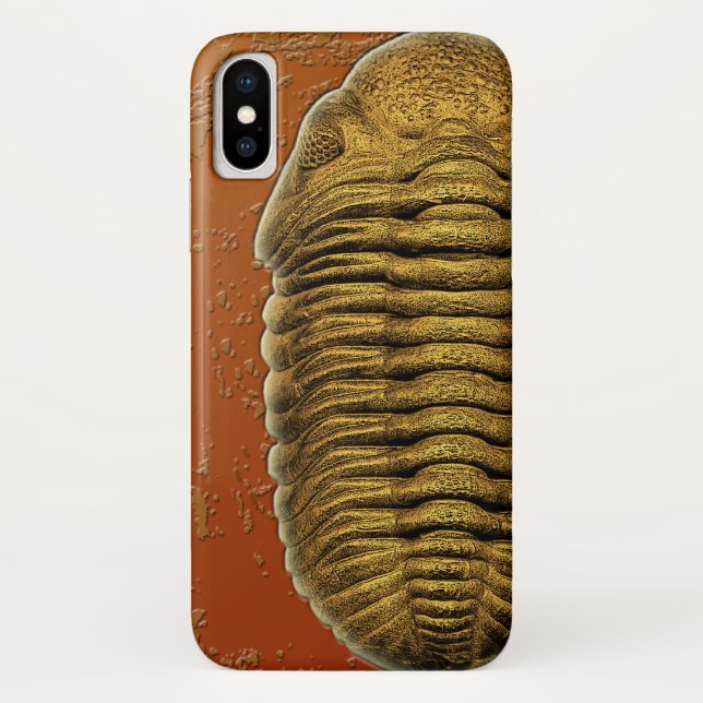 "Paleo-chic" Phacops Rana  Fossil Trilobite Case-Mate iPhone Case (Back)