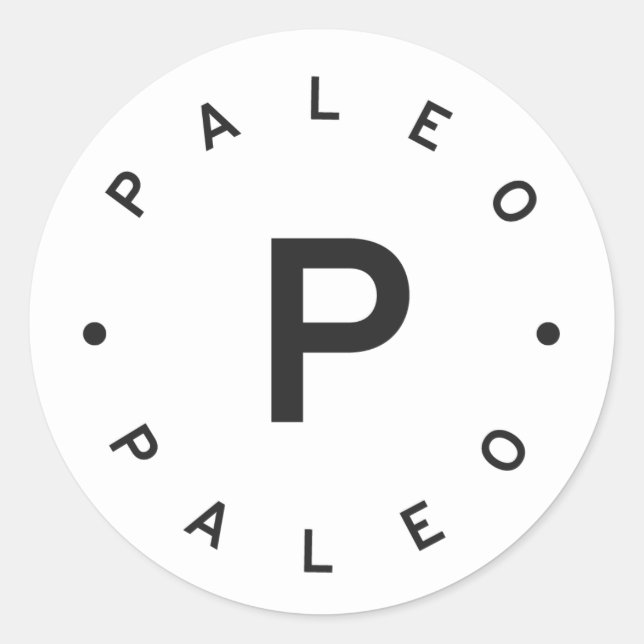 Paleo Classic Round Sticker (Front)