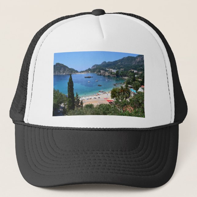 Paleokastritsa Greece Trucker Hat (Front)