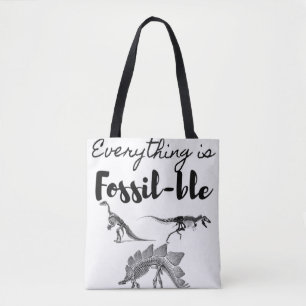 Paleontologist tote bag