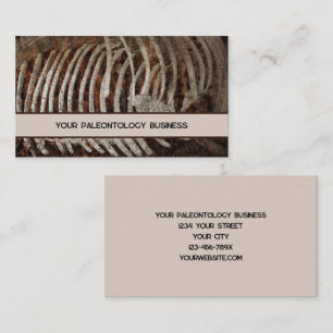 Paleontologist Whale Bones Skeleton Business Card
