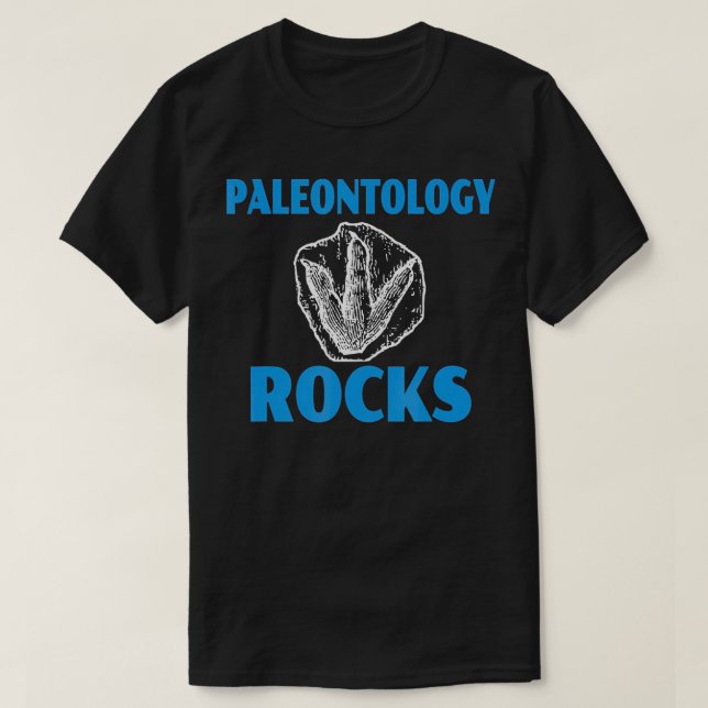 Paleontology Rocks Dinosaur Fossil Science Pun Gif T-Shirt (Design Front)