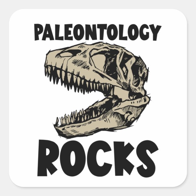 Paleontology Rocks Square Sticker (Front)