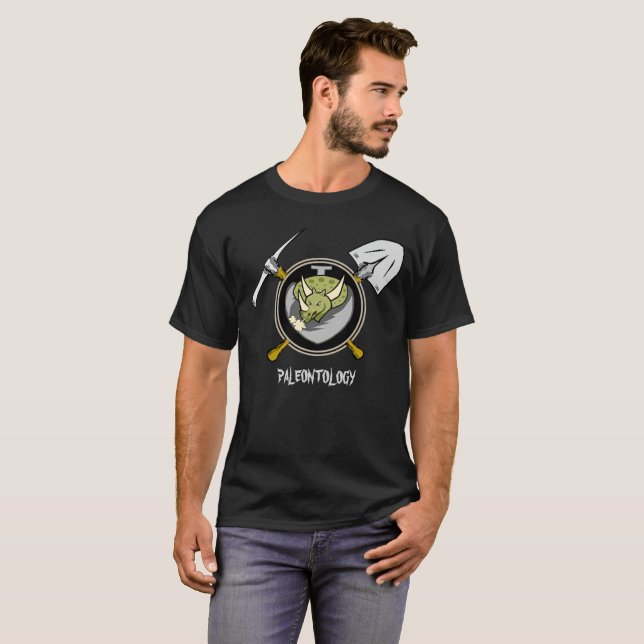 Paleontology Triceratops T-Shirt (Front Full)